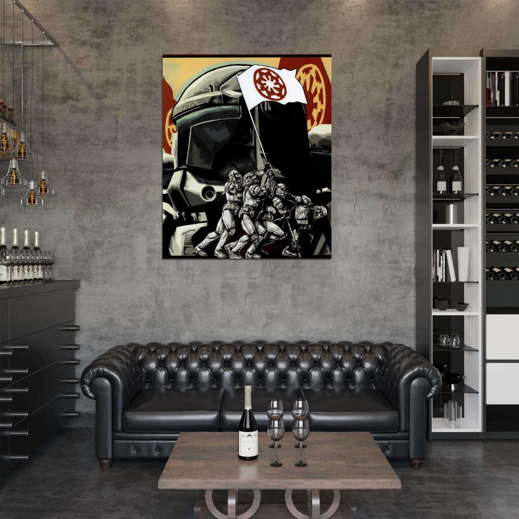 Clone Republic Commando Delta Art Star Wars Wall Print Poster