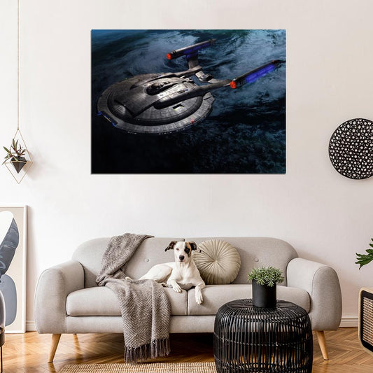 Star Trek Starship Enterprise Spacecraft NX-01 Wall Print Poster - xonomax