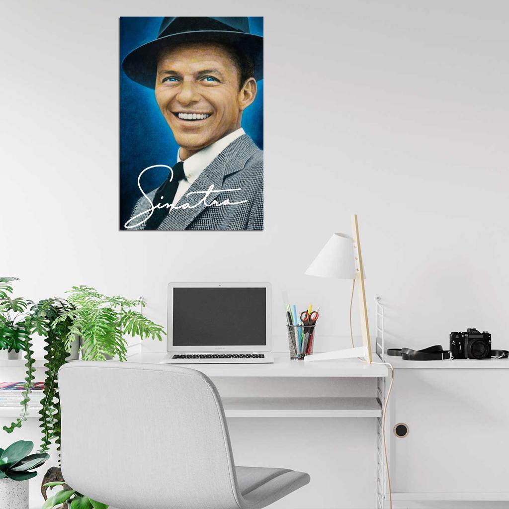 Frank Sinatra Painting Art Portrait Singer Music Wall Print Poster