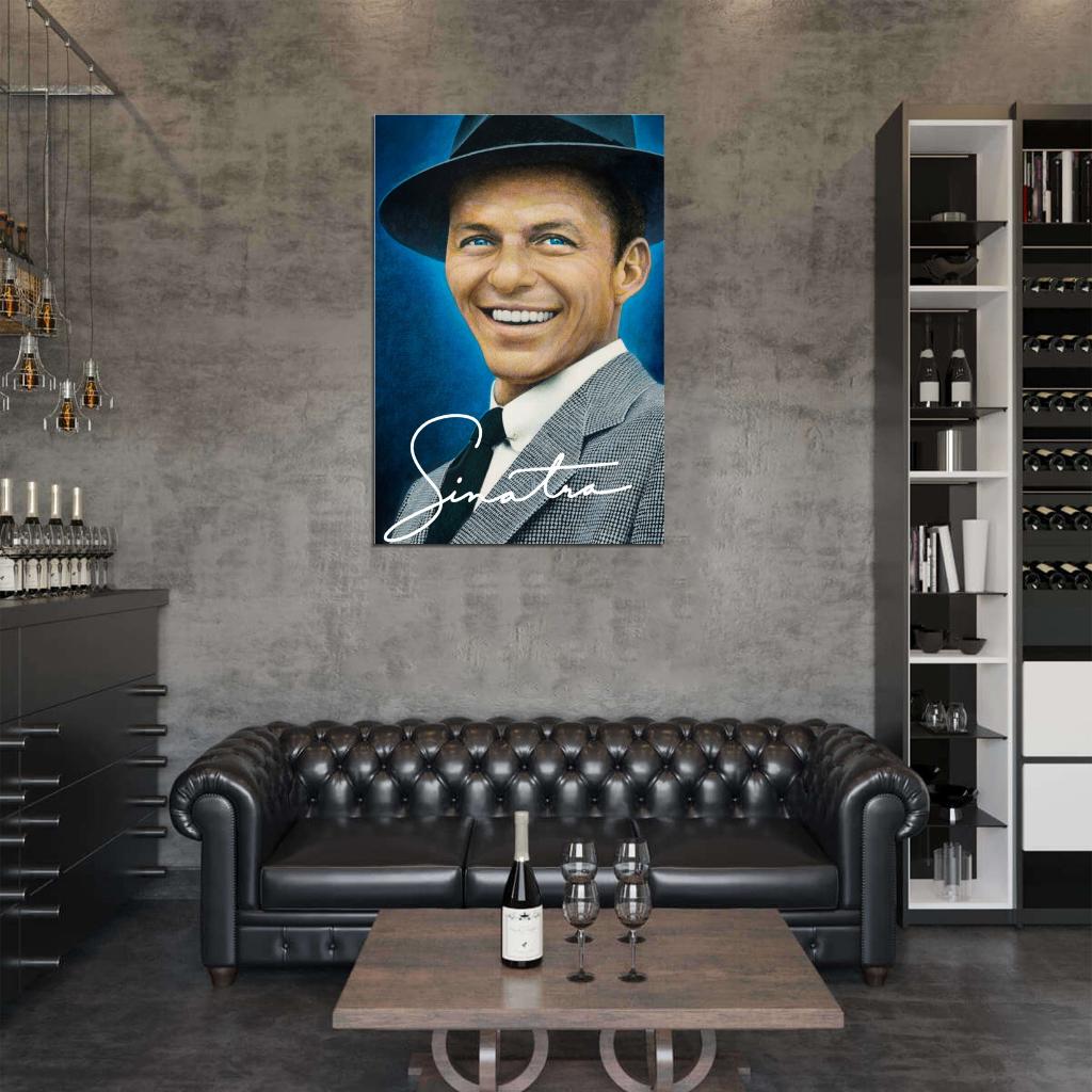 Frank Sinatra Painting Art Portrait Singer Music Wall Print Poster