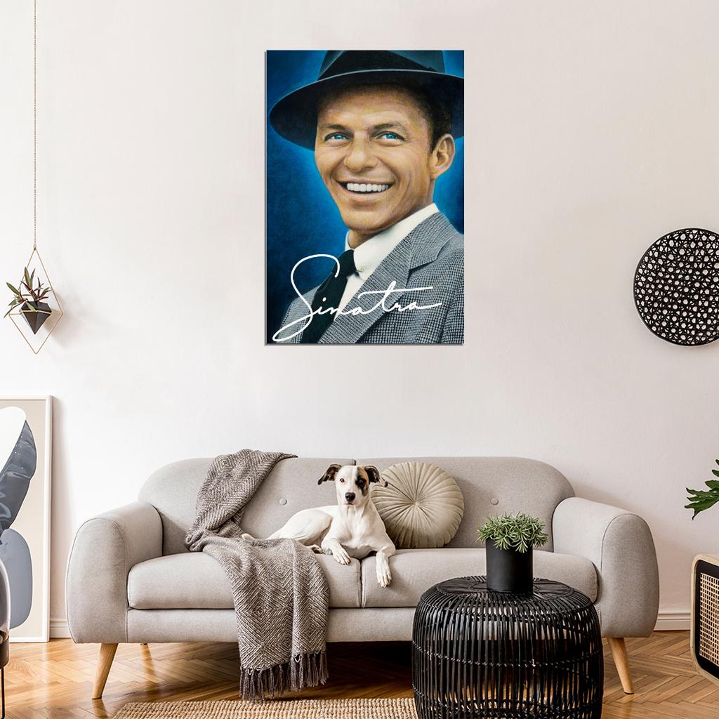 Frank Sinatra Painting Art Portrait Singer Music Wall Print Poster