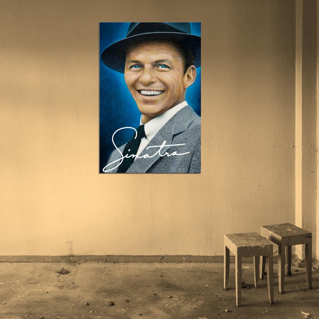 Frank Sinatra Painting Art Portrait Singer Music Wall Print Poster