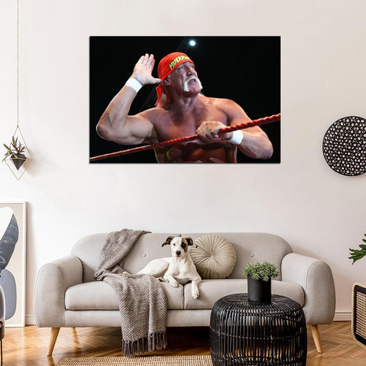 Hulk Hogan Wrestling Champion WWE Terry Gene Bollea Wall Print Poster - xonomax