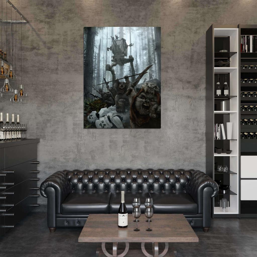 Battle of Endor AT-ST Stormtroopers Star Wars Wall Print Poster - xonomax
