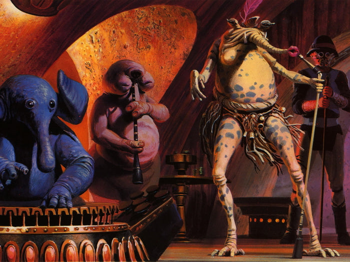 Mos Eisley Cantina Aliens Tatooine Star Wars Art Print Poster Xonomax mos-eisley-cantina-aliens-tatooine-star-wars-art-print-poster-xonomax