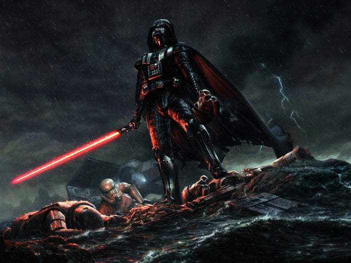 Darth Vader Stormtroopers Star Wars Movie Art Print Poster - xonomax