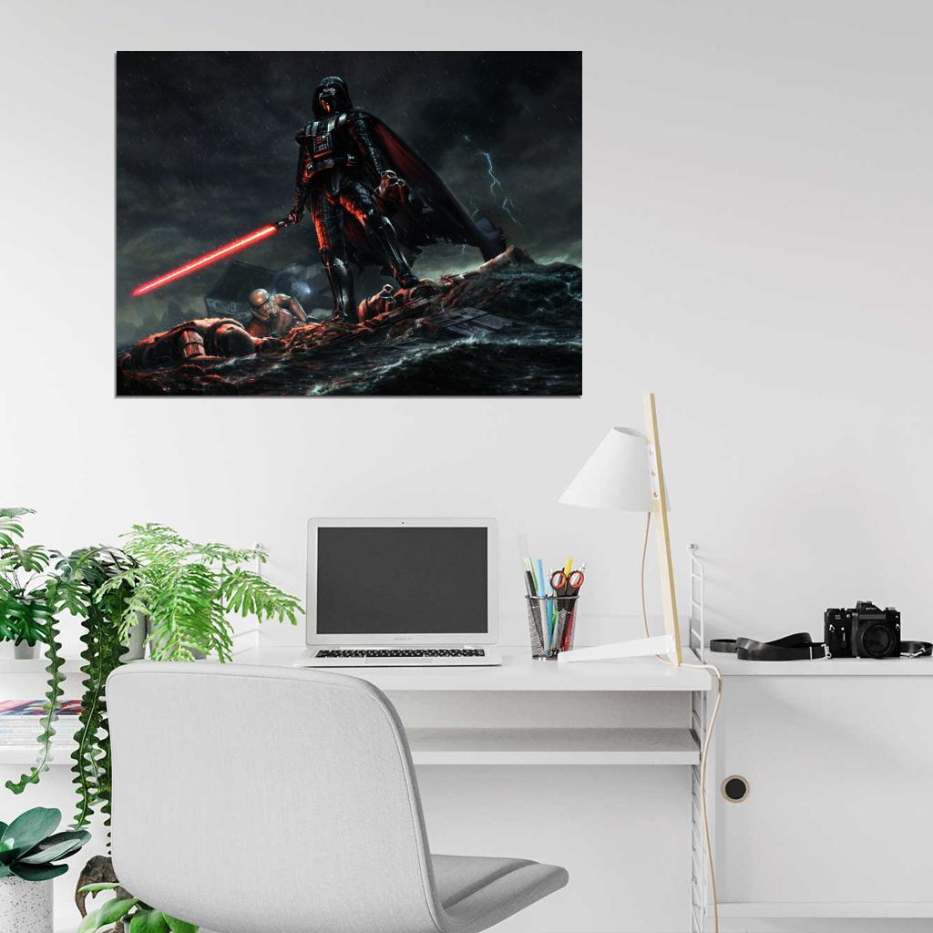 Darth Vader Stormtroopers Star Wars Movie Art Print Poster - xonomax