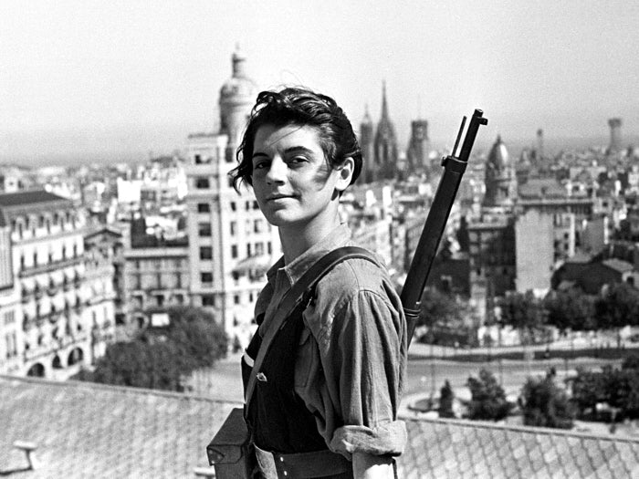 Marina Ginesta Spanish Civil War 1936 Rare Retro Wall Print Poster - xonomax