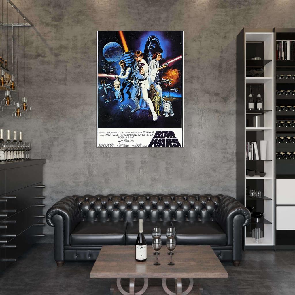Star Wars Movie Vintage Wall Print Poster