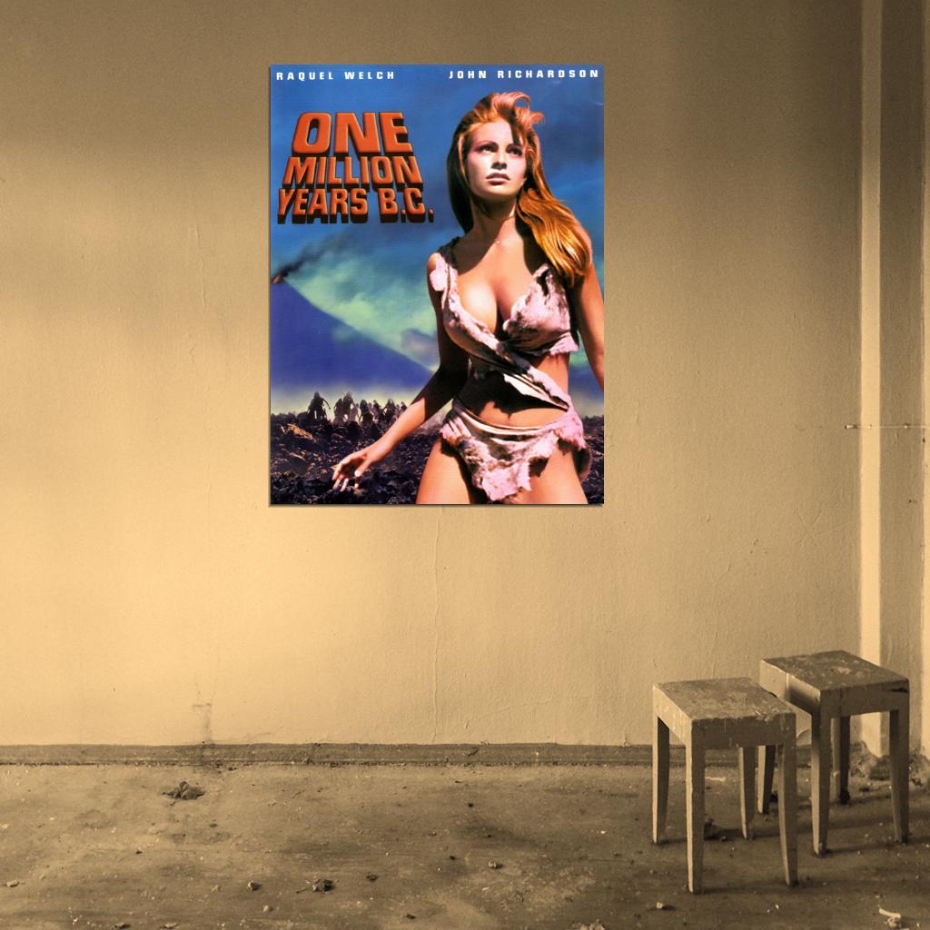 Raquel Welch One Million Years B.C. Vintage Wall Print Poster - xonomax