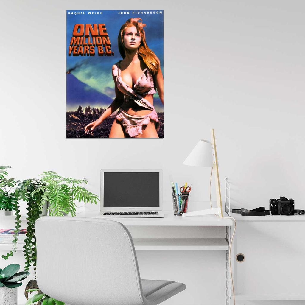 Raquel Welch One Million Years B.C. Vintage Wall Print Poster - xonomax