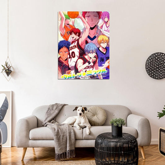 Kuroko no Basuke Team Characters Kuroko's Basketball Anime Manga Art Print Poster - xonomax