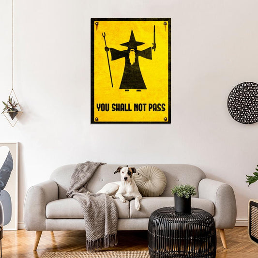 You Shall Not Pass Gandalf The Lord of the Rings LOTR Movie Art Print Poster - xonomax