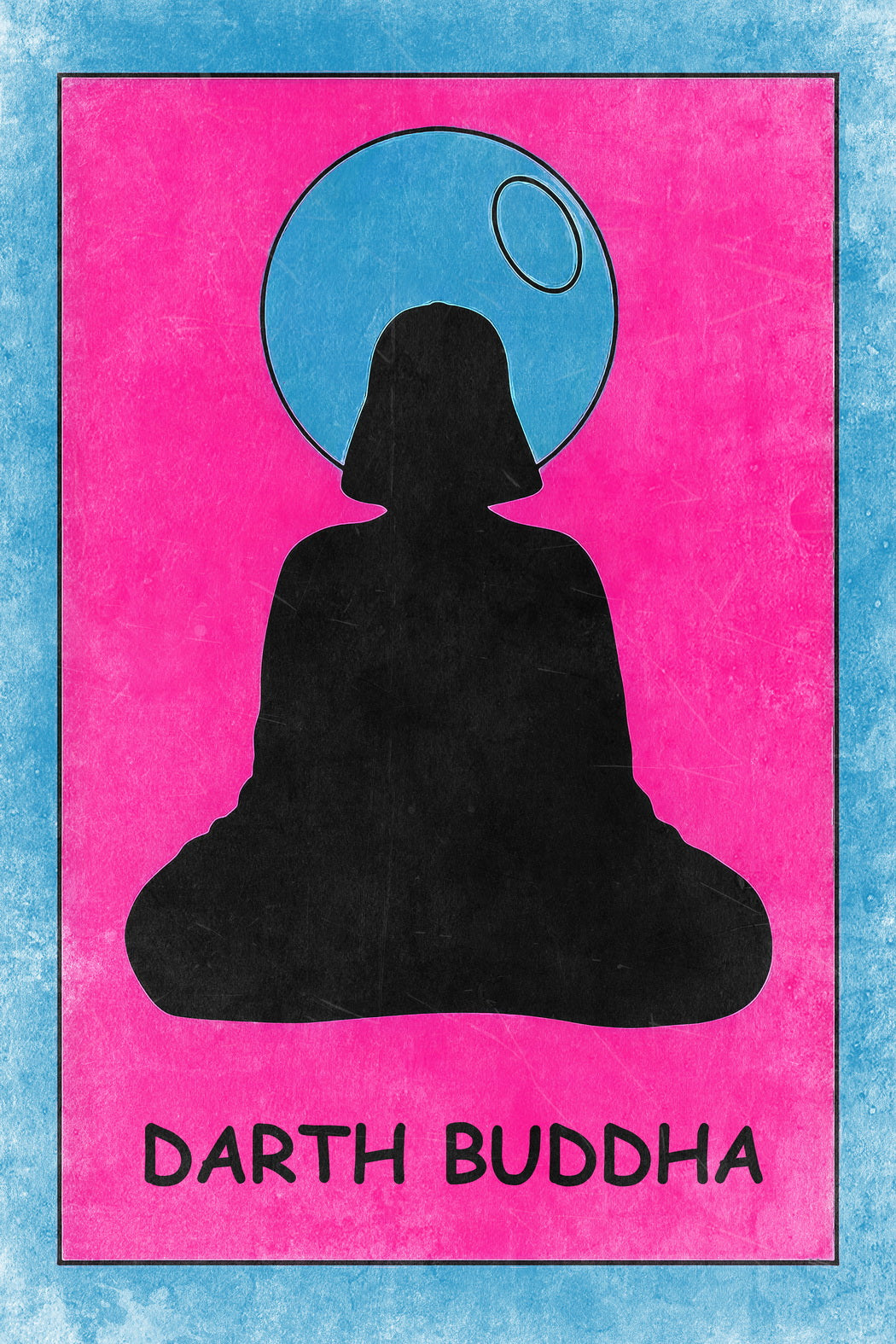 Darth Buddha Morty Cartoon Pop Art Wall Print Poster