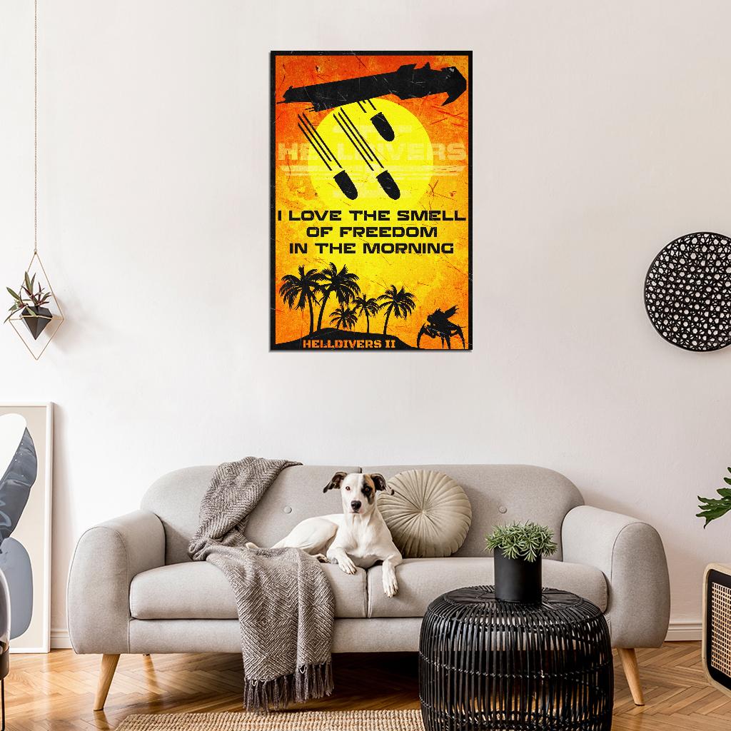 Helldivers 2 Game Apocalypse Now Vietnam War Propaganda Vintage Retro Art Room