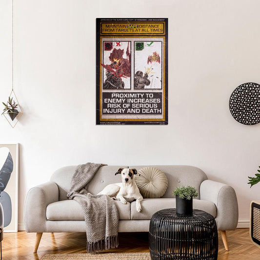 Helldivers 2 Game Training Sign War Propaganda Vintage Retro Art Room - xonomax
