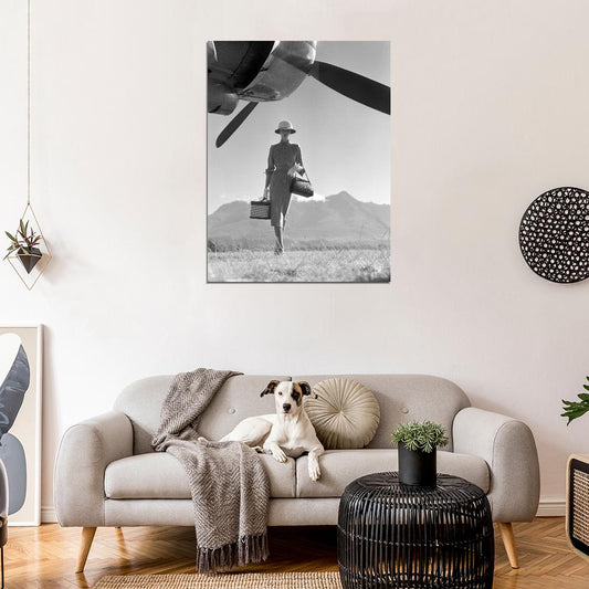 Norman Parkinson A Very British Glamour BW Wall Print Poster - xonomax