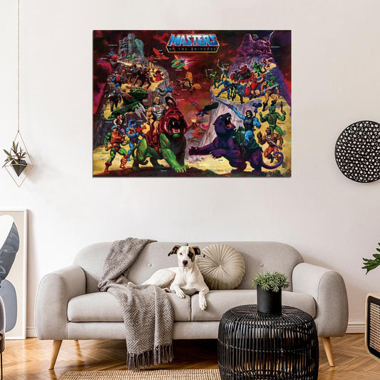 Masters of the Universe He-Man Box Comic Figure Vintage Wall Print Poster - xonomax