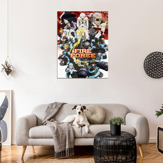 Designomite! Fire Force Hot Anime Manga Art Print Poster - xonomax
