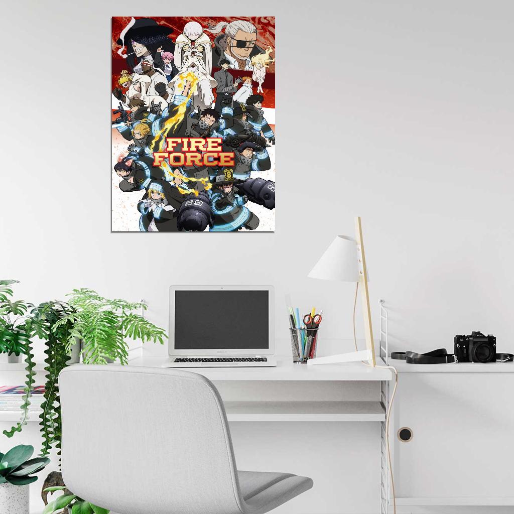 Designomite! Fire Force Hot Anime Manga Art Print Poster