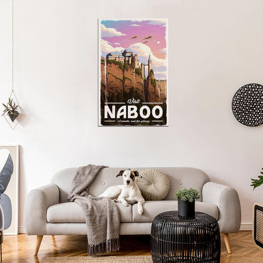 VISIT NABOO Planet Star Wars Travel Vintage Retro War Wall Art Decor PRINT POSTER - xonomax