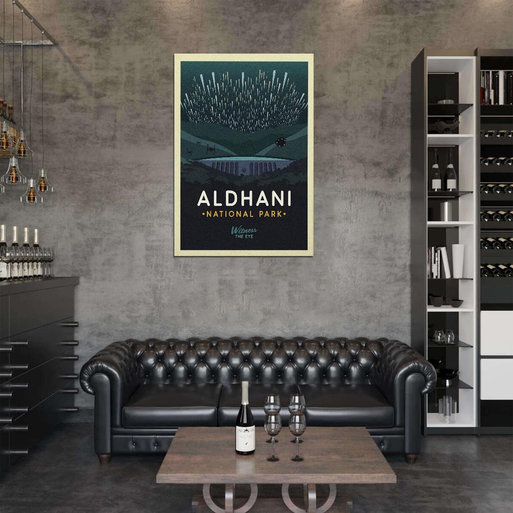 ALDHANI The Eye Meteors TIE Fighter Planet Star Wars Travel Vintage Retro War Wall Art Decor PRINT POSTER