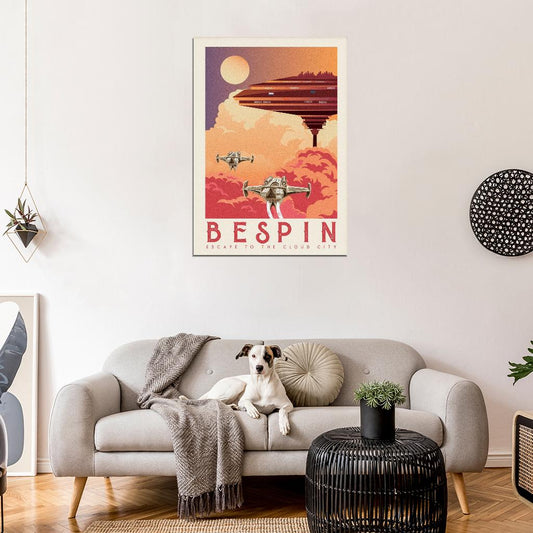 BESPIN Cloud City Planet Star Wars Travel Vintage Retro War Wall Art Decor PRINT POSTER - xonomax