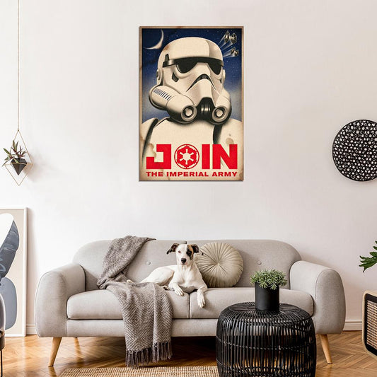 Join Imperial Army Stormtrooper ST Empire Star Wars Propaganda Vintage Retro Wall Art Decor PRINT POSTER - xonomax