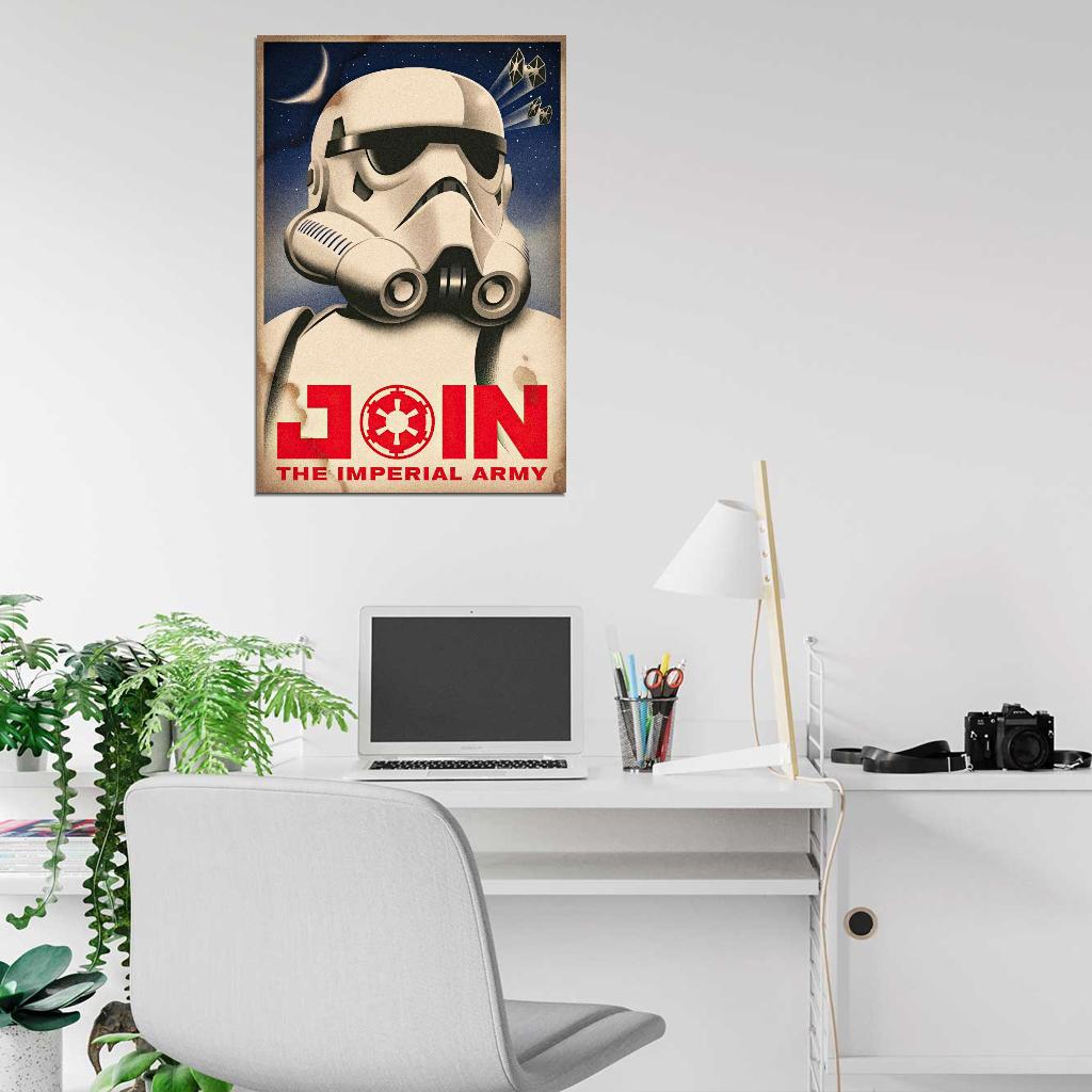Join Imperial Army Stormtrooper ST Empire Star Wars Propaganda Vintage Retro Wall Art Decor PRINT POSTER - xonomax