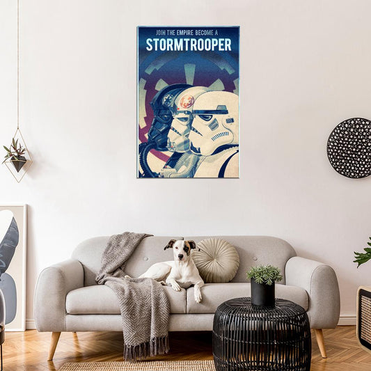 Join the Empire Stormtrooper Imperial Star Wars Propaganda Army Vintage Retro Wall Art Decor PRINT POSTER - xonomax