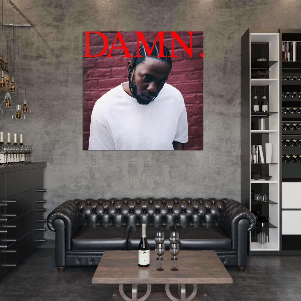 Kendrick Lamar "DAMN" Rap Cover Hip Hop Cover Poster