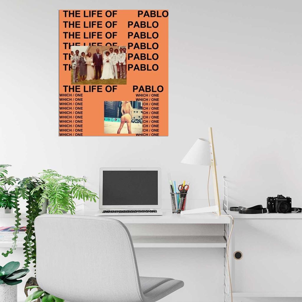 Kanye West "The Life Of Pablo" Album HD Cover Art Music Poster