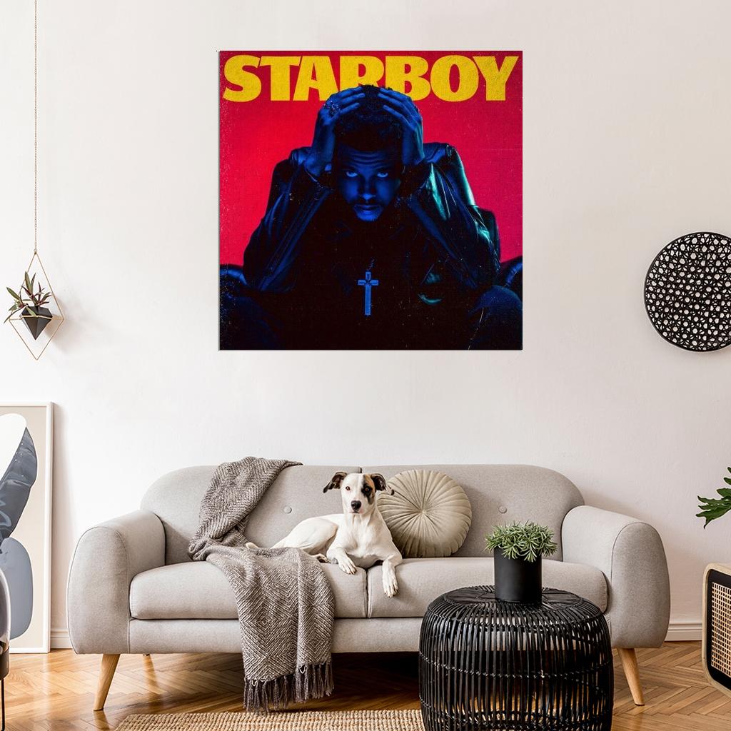 The Weeknd "Starboy" Music Album HD Cover Art Poster