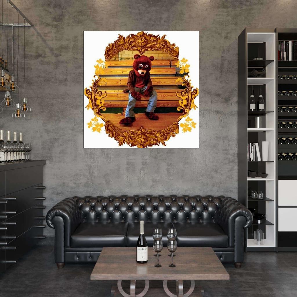 Kanye West "The College Dropout" Album HD Cover Music Poster