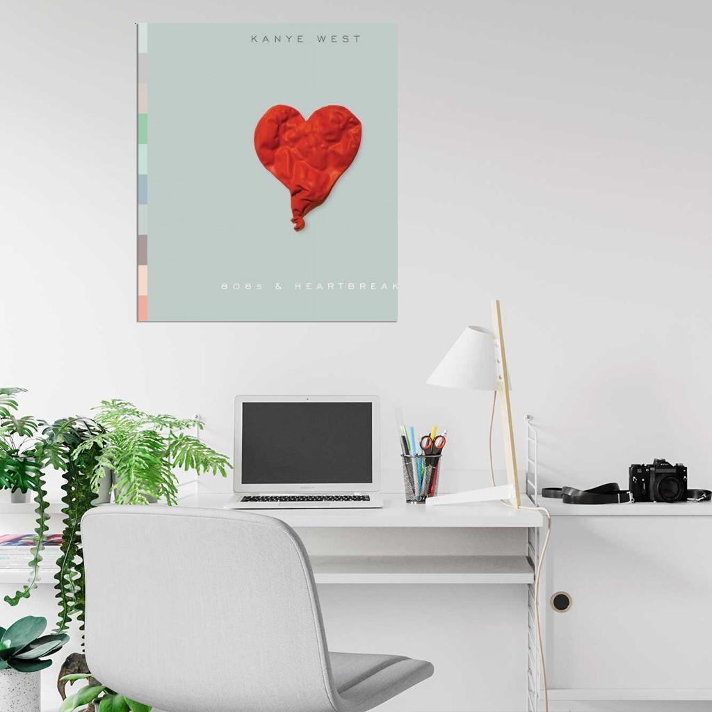 Kanye West "808s & Heartbreak" Album HD Cover Art Music Poster