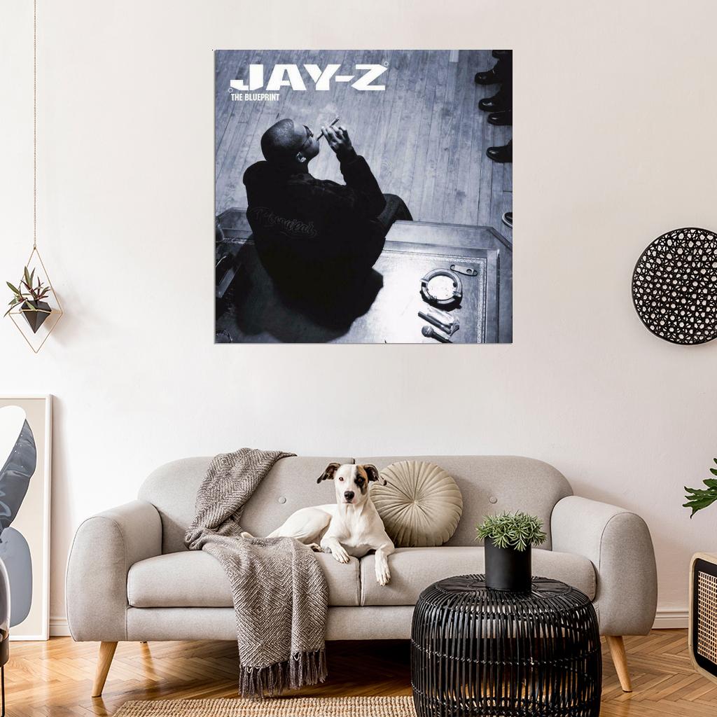 JAY-Z "The Blueprint" Music Album HD Cover Art Print Poster