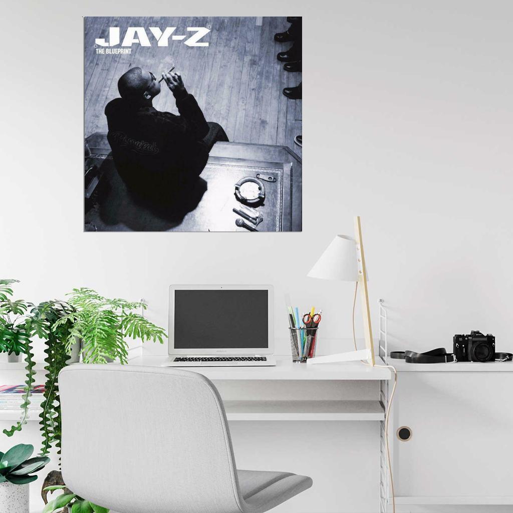 JAY-Z "The Blueprint" Music Album HD Cover Art Print Poster