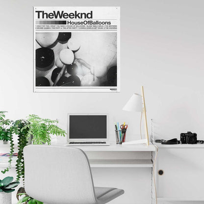 The Weeknd 'House of Balloons' Album HD Cover Music Poster