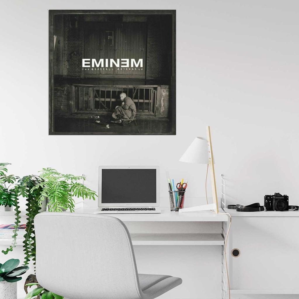 Eminem "The Marshall Mathers LP" Album HD Cover Music Print Poster