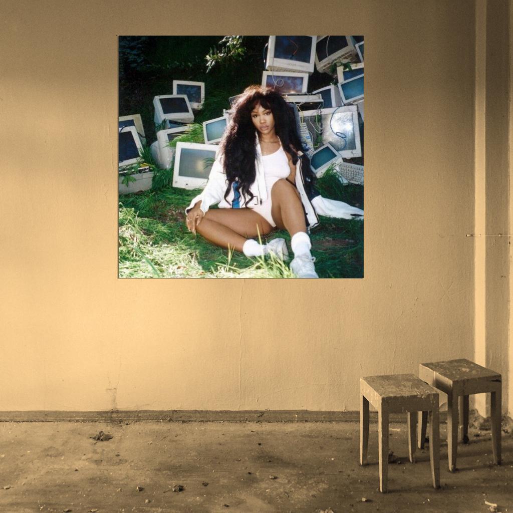 SZA "Ctrl (Deluxe)" Music Album HD Cover Art Poster