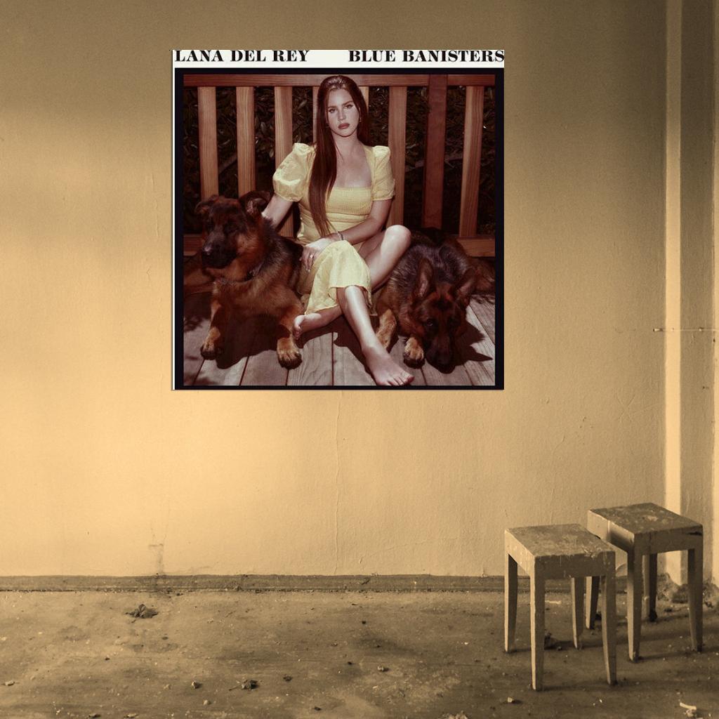 Lana Del Rey "Blue Banisters" Album HD  Cover Art Print Poster