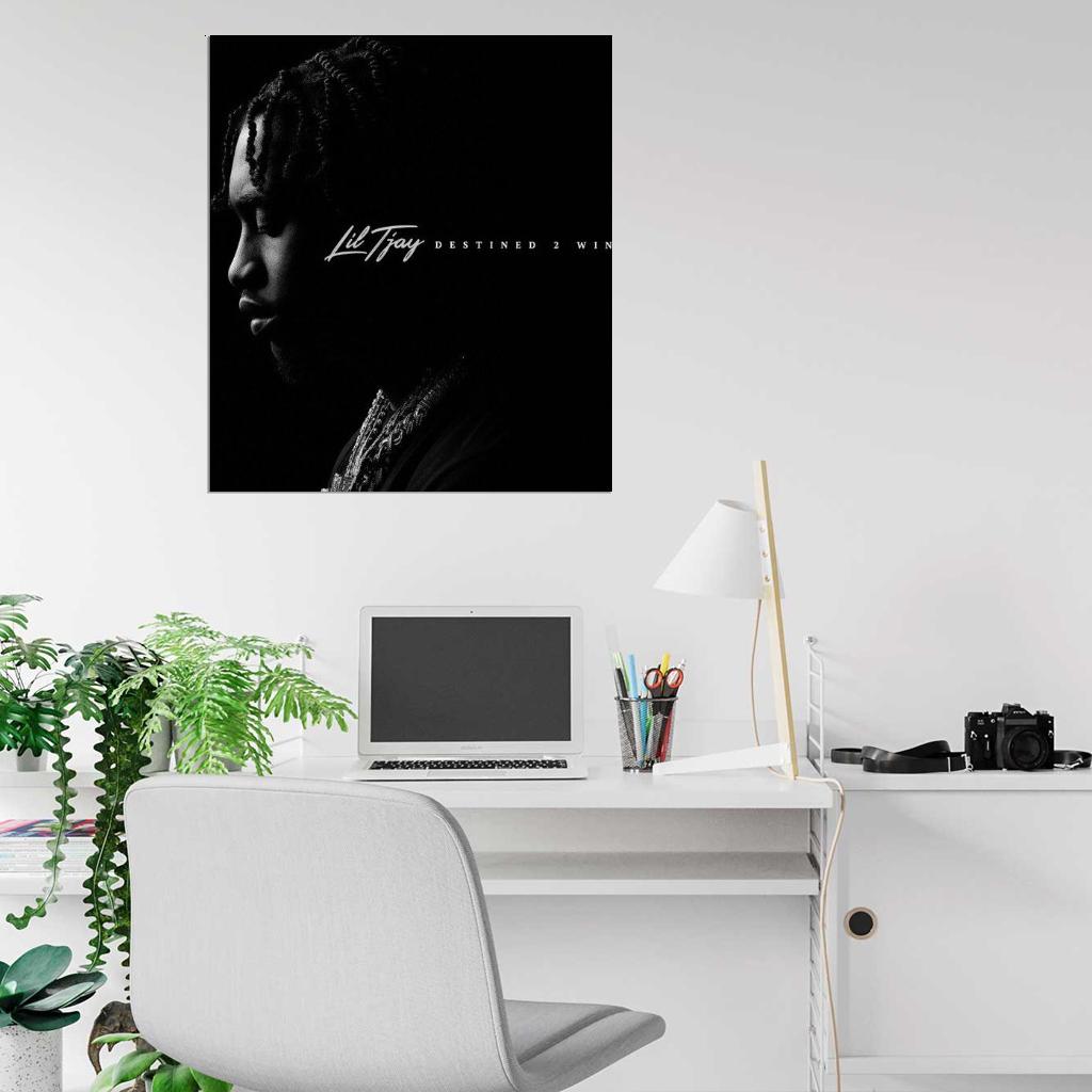 Lil Tjay "Destined 2 Win" Album HD Cover Art Print Poster