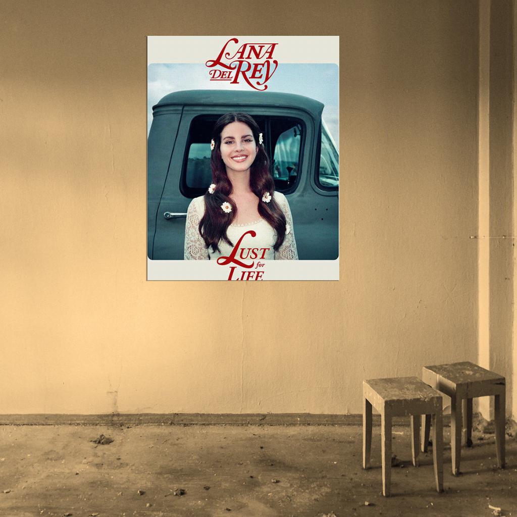 Lana Del Rey "Lust for Life" Album 16 Cover Art Print Poster