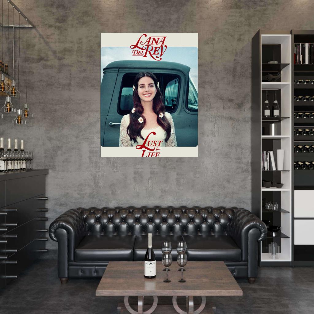 Lana Del Rey "Lust for Life" Album 16 Cover Art Print Poster