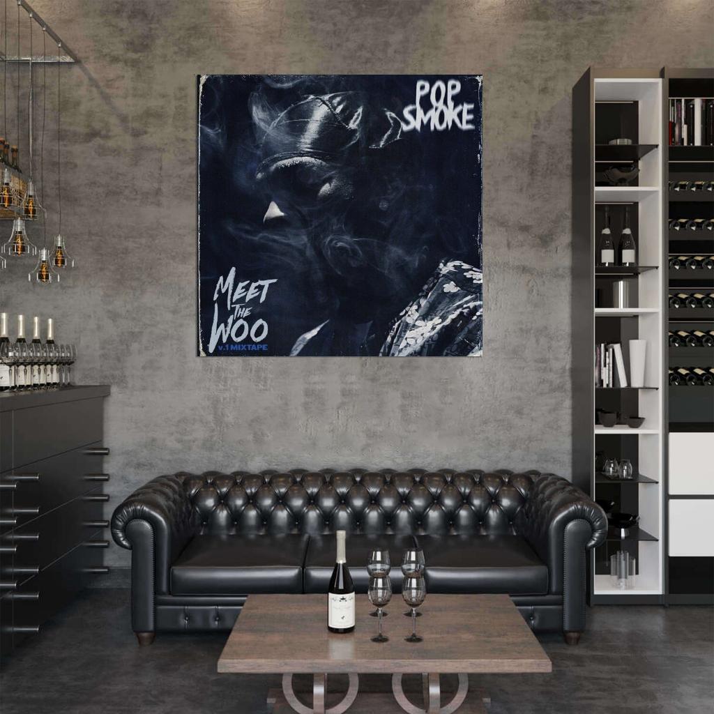 Pop Smoke Meet the Woo Music Album HD Cover Art Print Poster