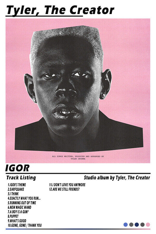 Tyler The Creator IGOR Album Cover Rap Cover Art Music Poster