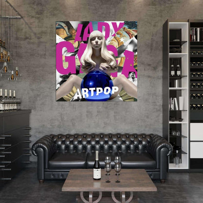 Lady Gaga "ARTPOP" Music HD Cover Art Print Poster