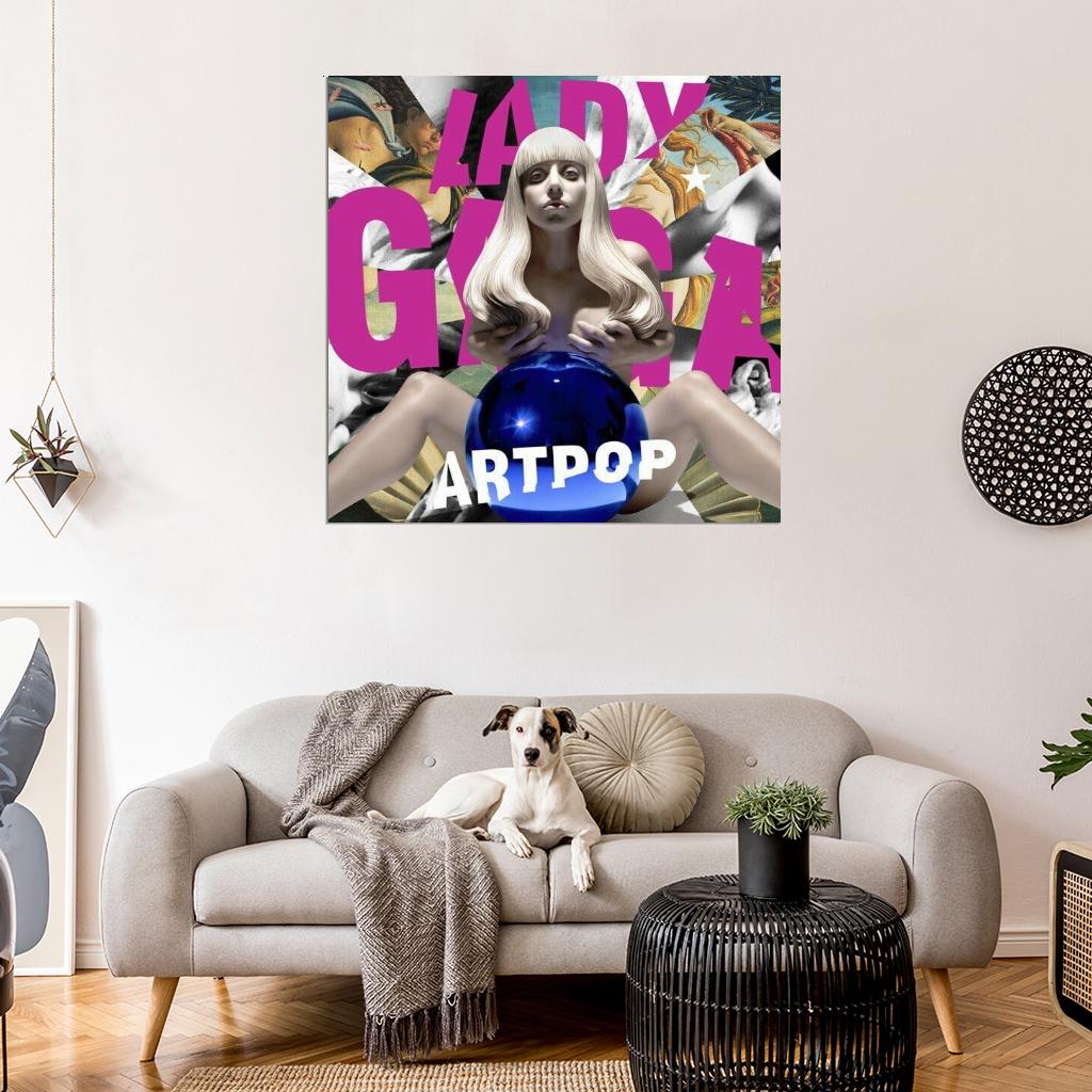 Lady Gaga "ARTPOP" Music HD Cover Art Print Poster