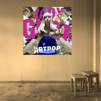 Lady Gaga "ARTPOP" Music HD Cover Art Print Poster