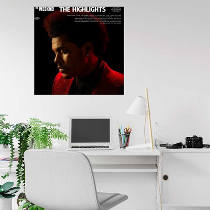The Weeknd "The Highlights" Album HD Cover Art Poster